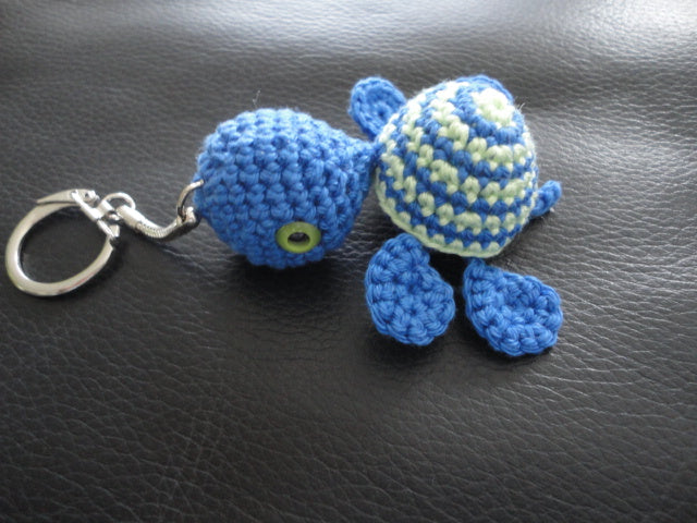 Schildkröte gehäkelt als Schlüsselanhänger oder kleines Geschenk