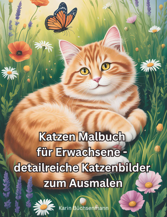 Katzen Malbuch für Erwachsene